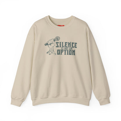 "Silence is Not an Option" Metal Unisex Crewneck Sweatshirt