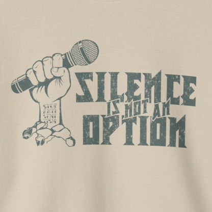 "Silence is Not an Option" Metal Unisex Crewneck Sweatshirt