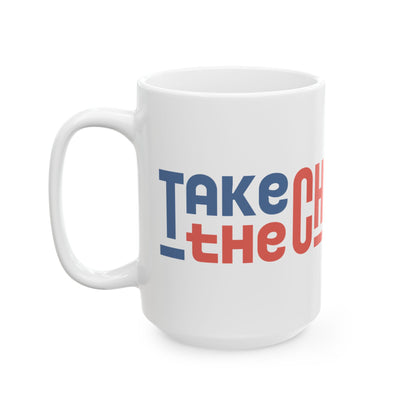 "Take the חי/Chai Road" Block Ceramic Mug