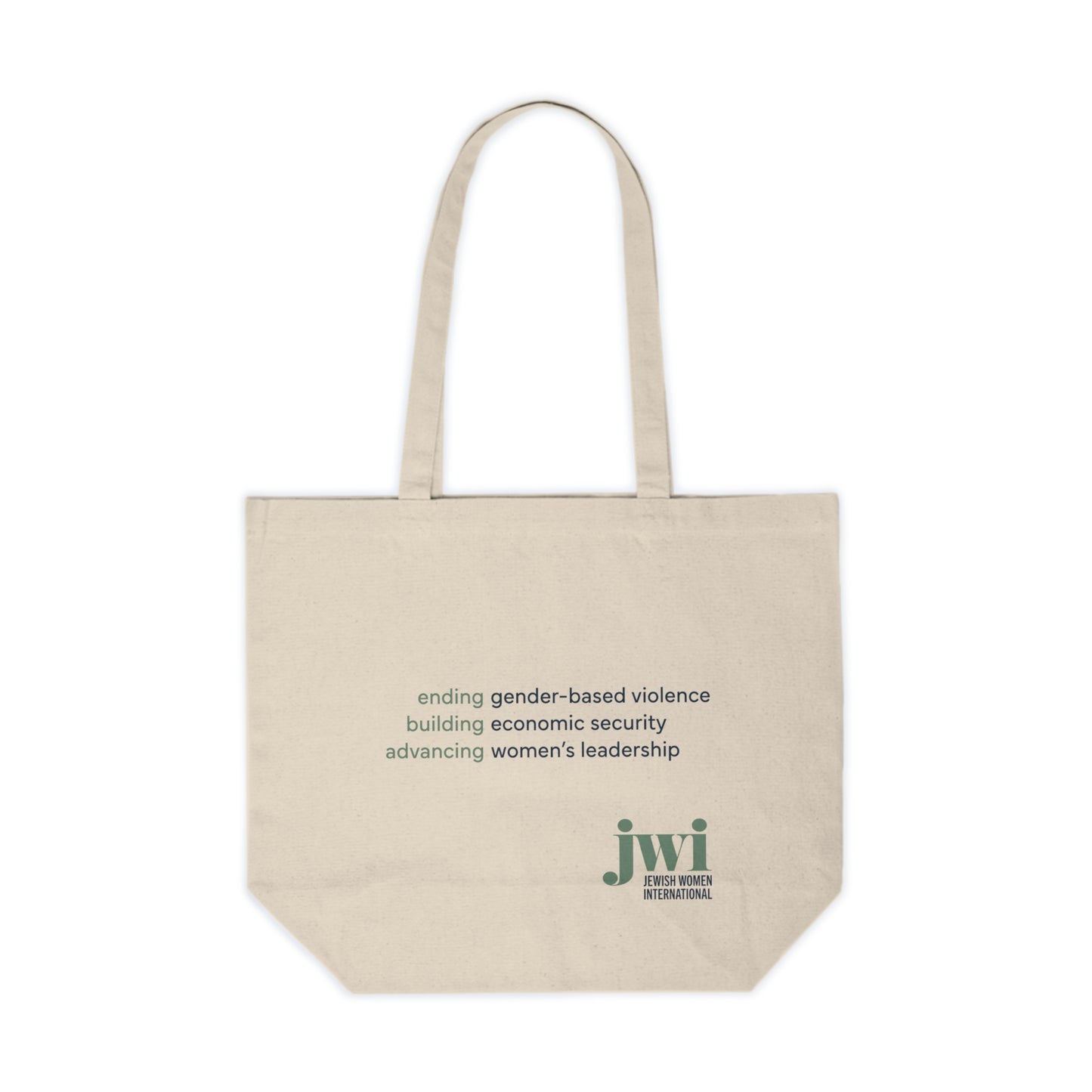 JWI Logo Large Cotton Canvas Tote Bag