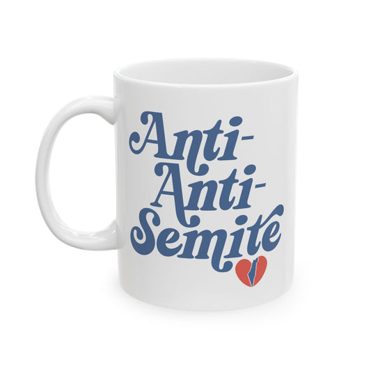 "Anti-Anti-Semite" Retro Ceramic Mug