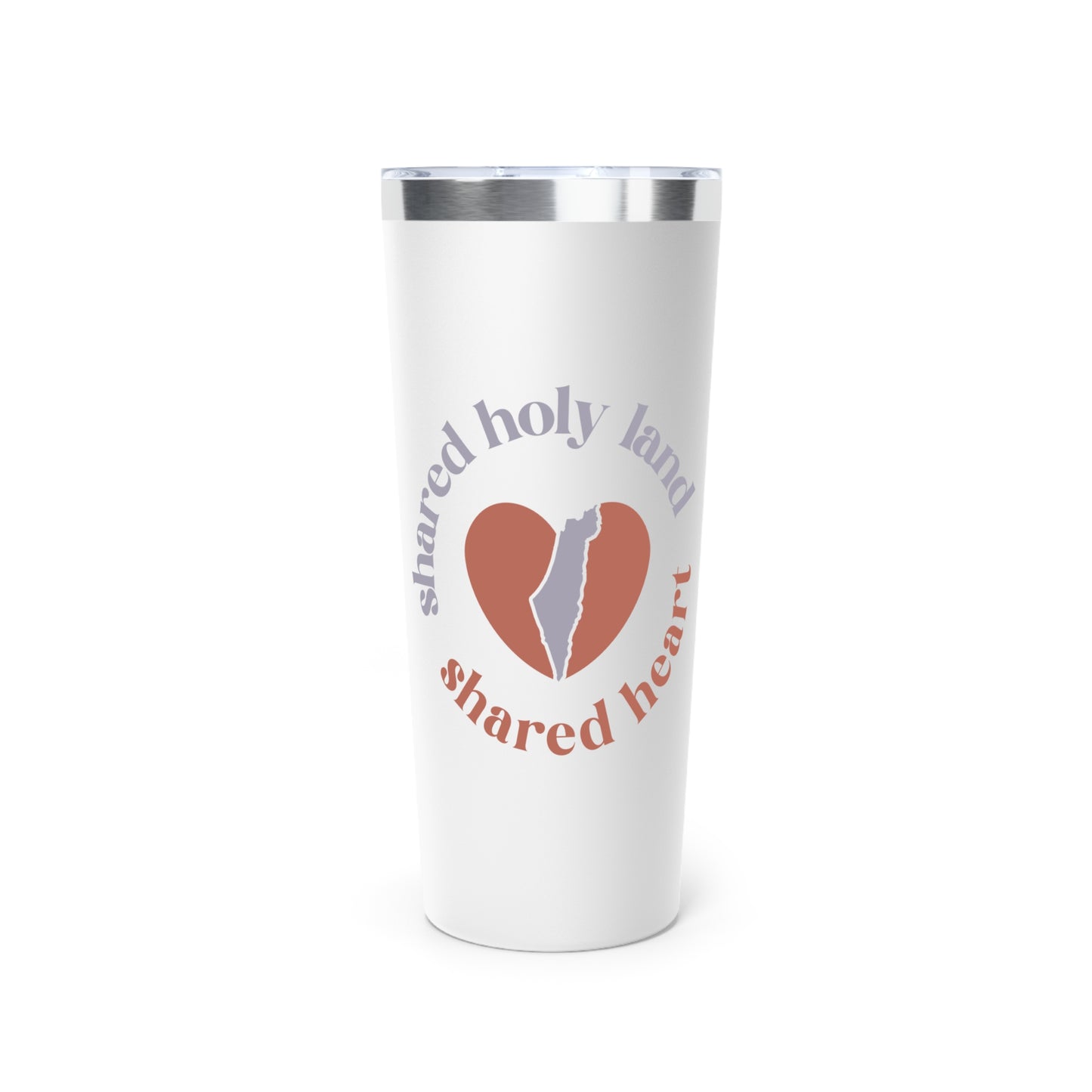 "Shared Holy Land, Shared Heart" Stainless Steel Insulated Tumbler