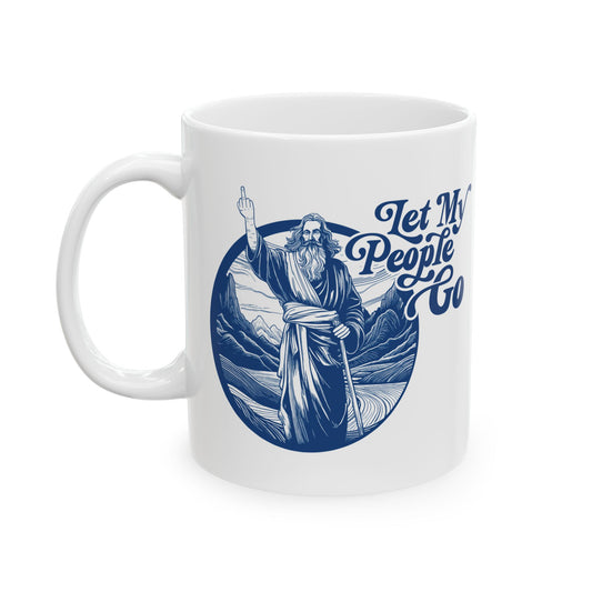 "Let My People Go" Moses Ceramic Mug (PG-13)