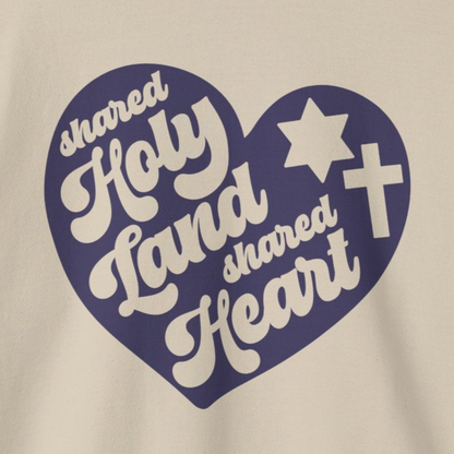 "Shared Holy Land, Shared Heart" 2 Unisex Sweatshirt