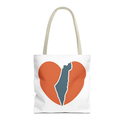 Israel Heart Tote Bag