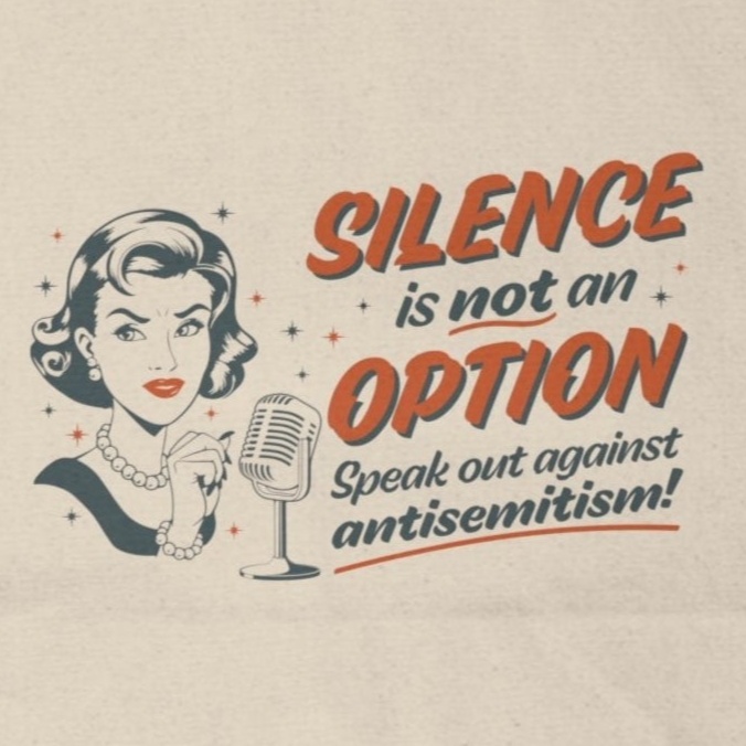 "Silence is Not An Option" Large Cotton Canvas Tote Bag