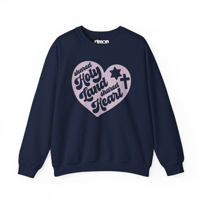 "Shared Holy Land, Shared Heart" 2 Unisex Sweatshirt