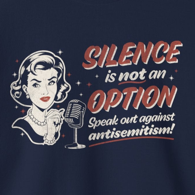 "Silence is Not An Option" Retro Unisex Crewneck Sweatshirt