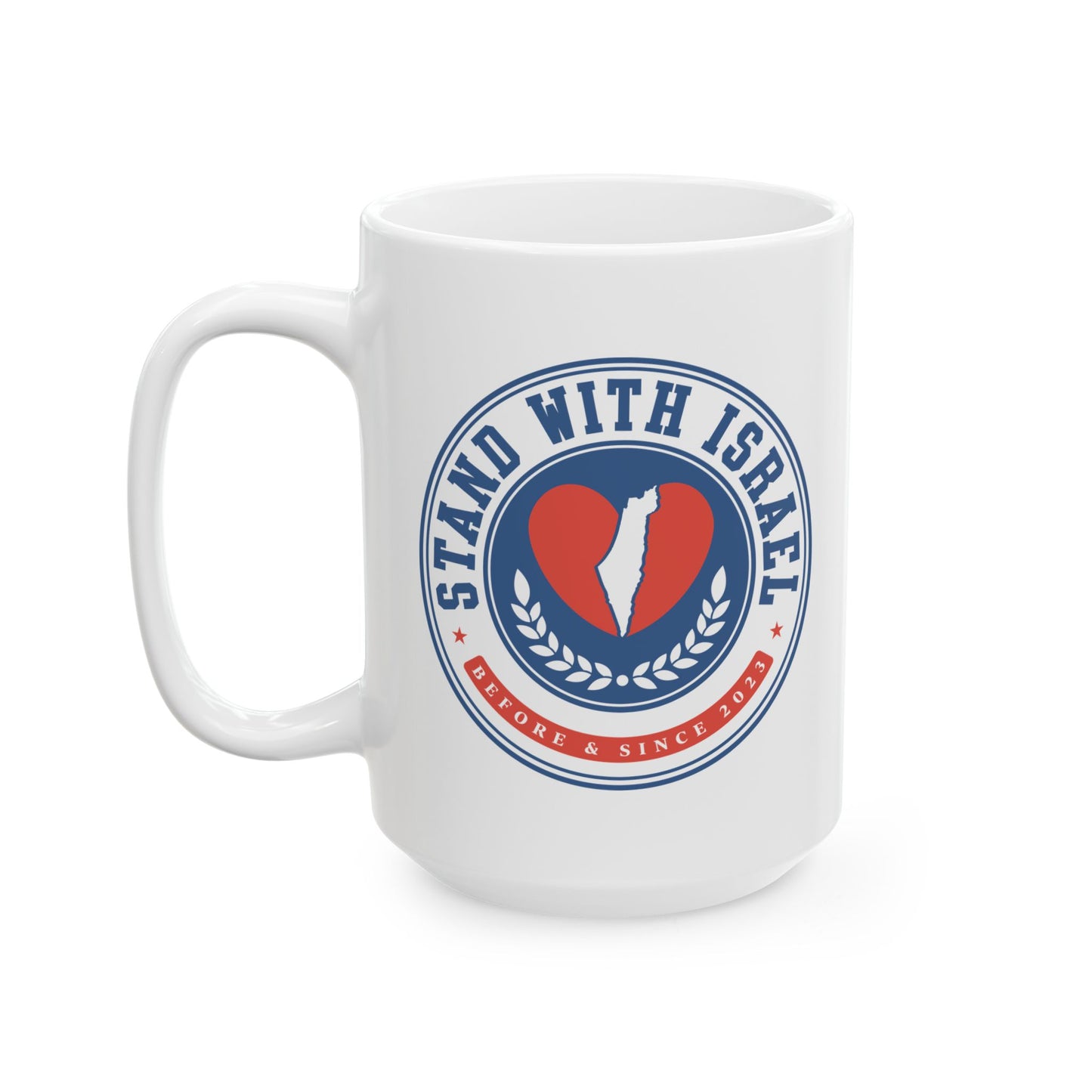 "Stand With Israel" Collegiate Seal Ceramic Mug