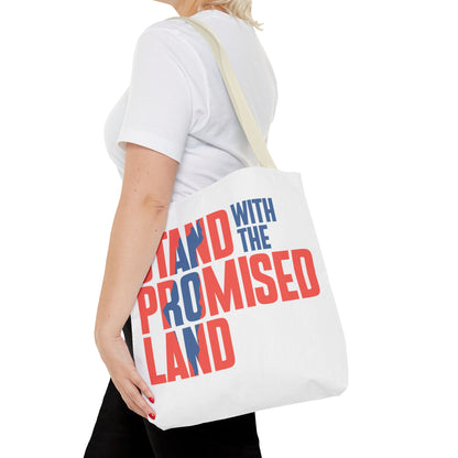 "Stand with the Promised Land" Block Tote Bag