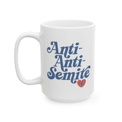 "Anti-Anti-Semite" Retro Ceramic Mug