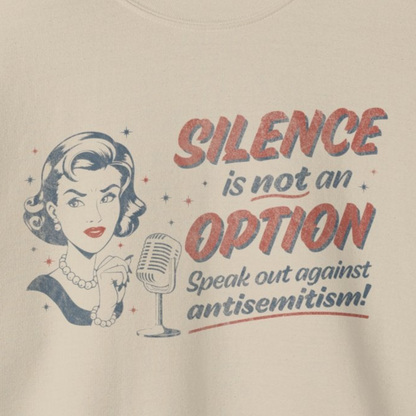 "Silence is Not An Option" Retro Unisex Crewneck Sweatshirt