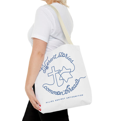 "Different Stories, Common Threads" Tote Bag