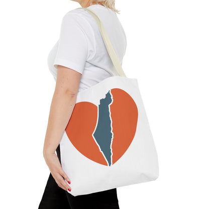 Israel Heart Tote Bag