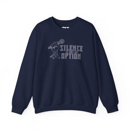 "Silence is Not an Option" Metal Unisex Crewneck Sweatshirt