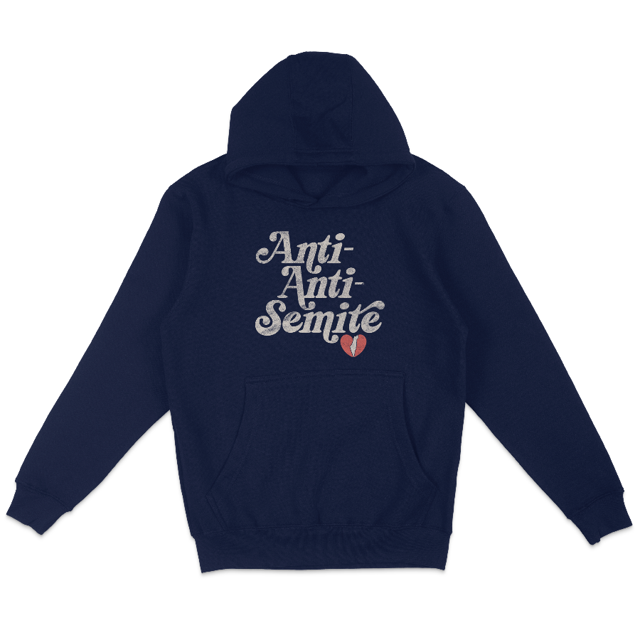 "Anti-Anti-Semite" Retro Fleece Hoodie Sweatshirt