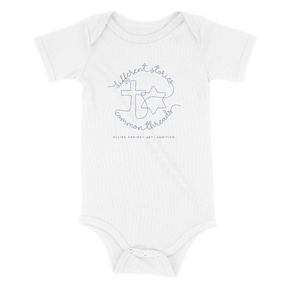 "Different Stories, Common Threads" Baby Onesie