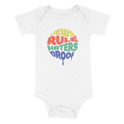 "Jews Rule, Haters Drool" Baby Onesie