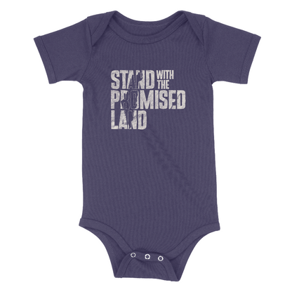 "Stand with the Promised Land" Block Baby Onesie