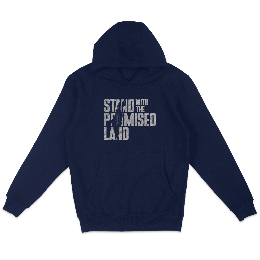 "Stand with the Promised Land" Block Fleece Hoodie Sweatshirt