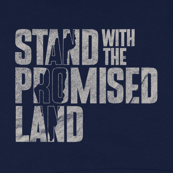 "Stand with the Promised Land" Block Fleece Hoodie Sweatshirt