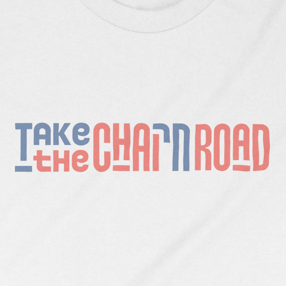 "Take the חי (Chai) Road" Block Adult Unisex Tee