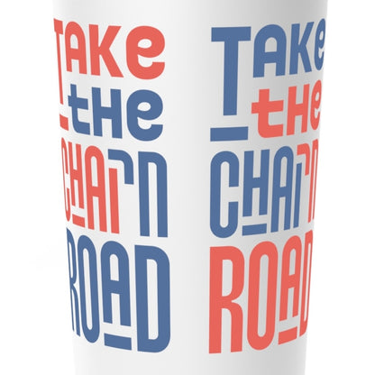 "Take the חי/Chai Road" Block Stainless Steel Insulated Tumbler