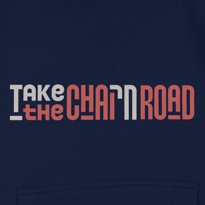 "Take the חי (Chai) Road" Block Fleece Hoodie Sweatshirt