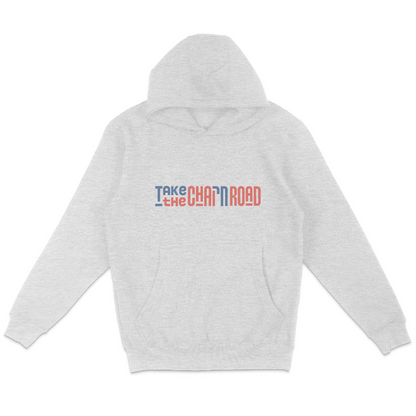 "Take the חי (Chai) Road" Block Fleece Hoodie Sweatshirt