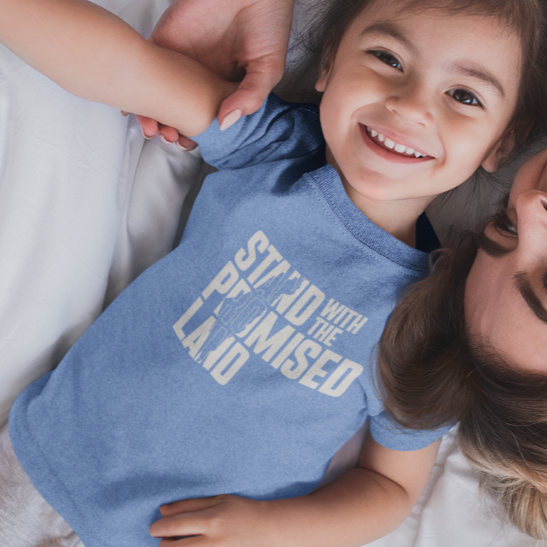 "Stand with the Promised Land" Block Toddler Tee