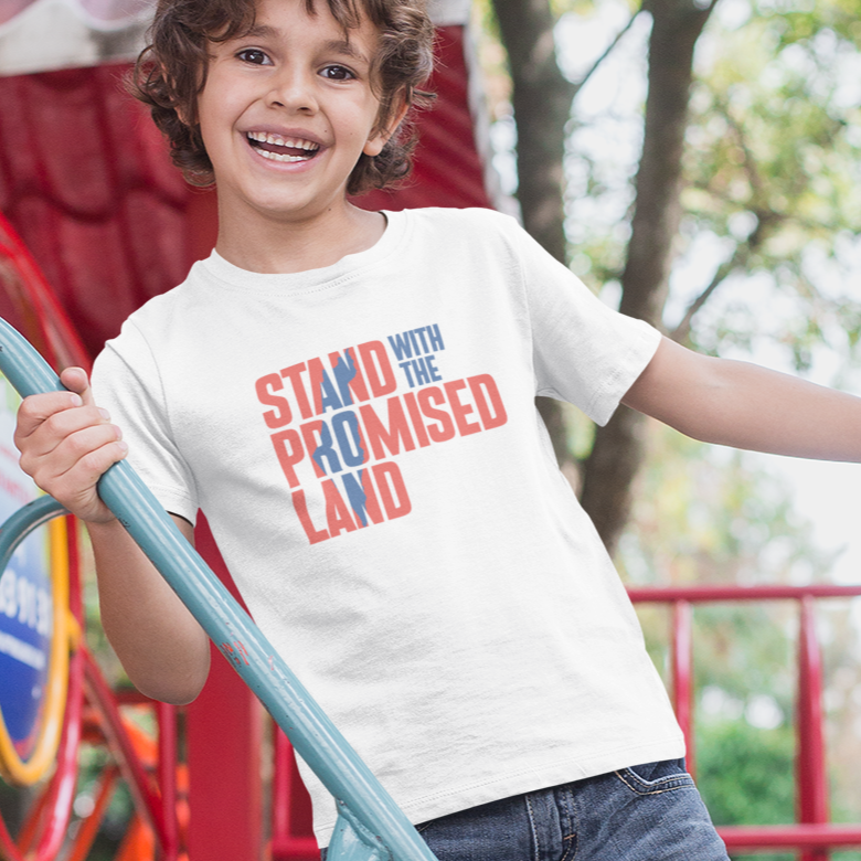 "Stand with the Promised Land" Block Youth Tee