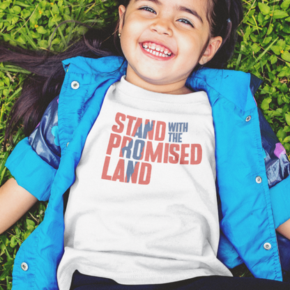 "Stand with the Promised Land" Block Toddler Tee