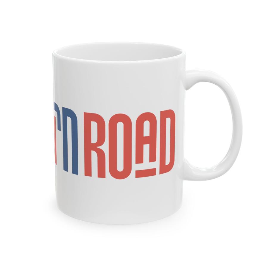 "Take the חי/Chai Road" Block Ceramic Mug