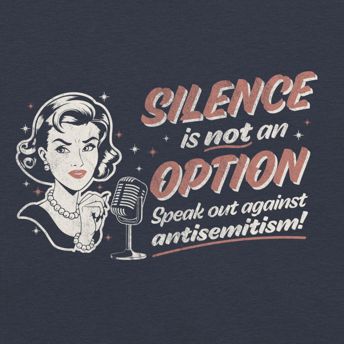 "Silence is Not An Option" Retro Adult Unisex Tee